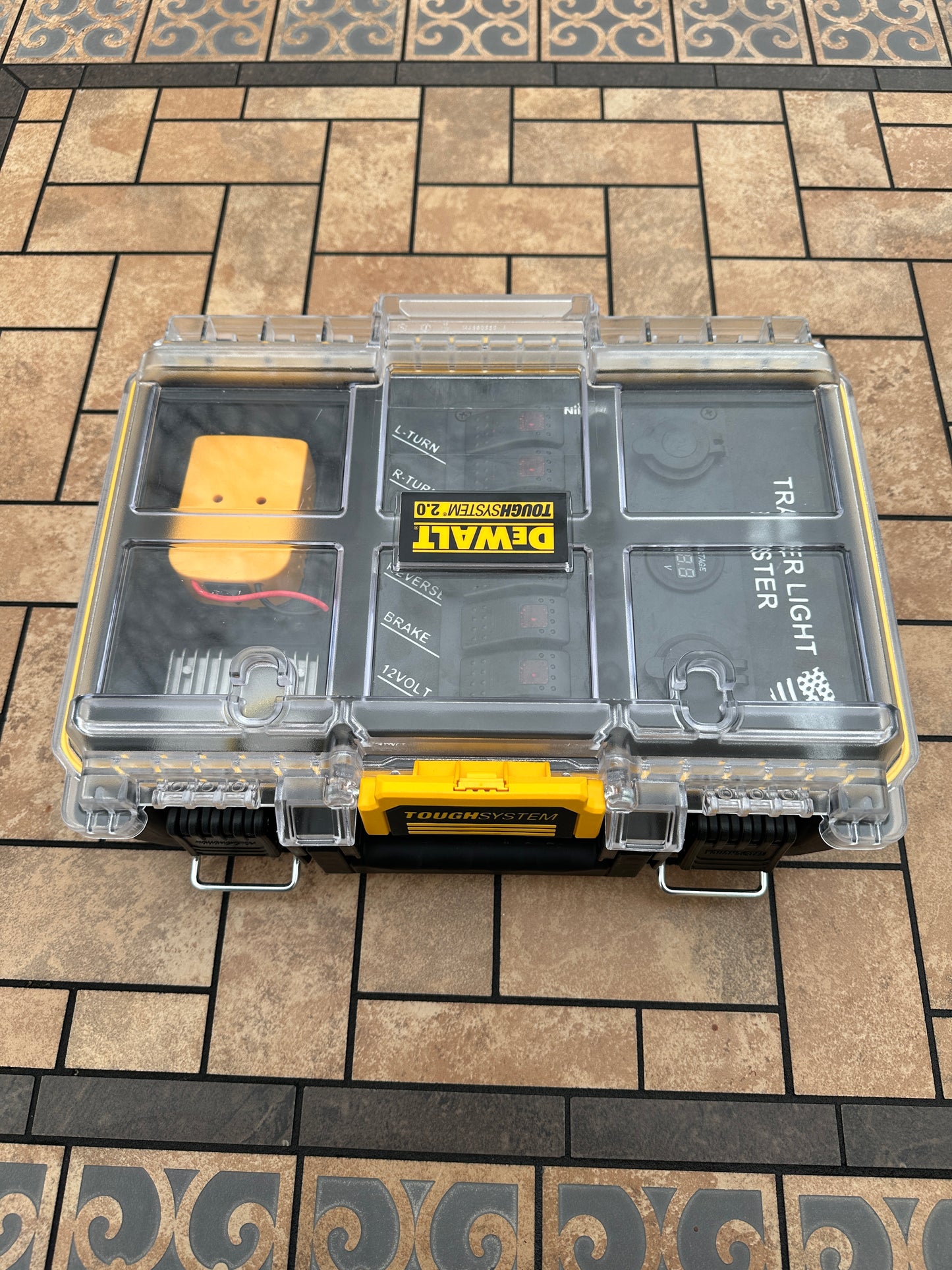 Trailer Light Tester, 7 Pin Trailer Light Tester, DeWalt ToughSystem Container