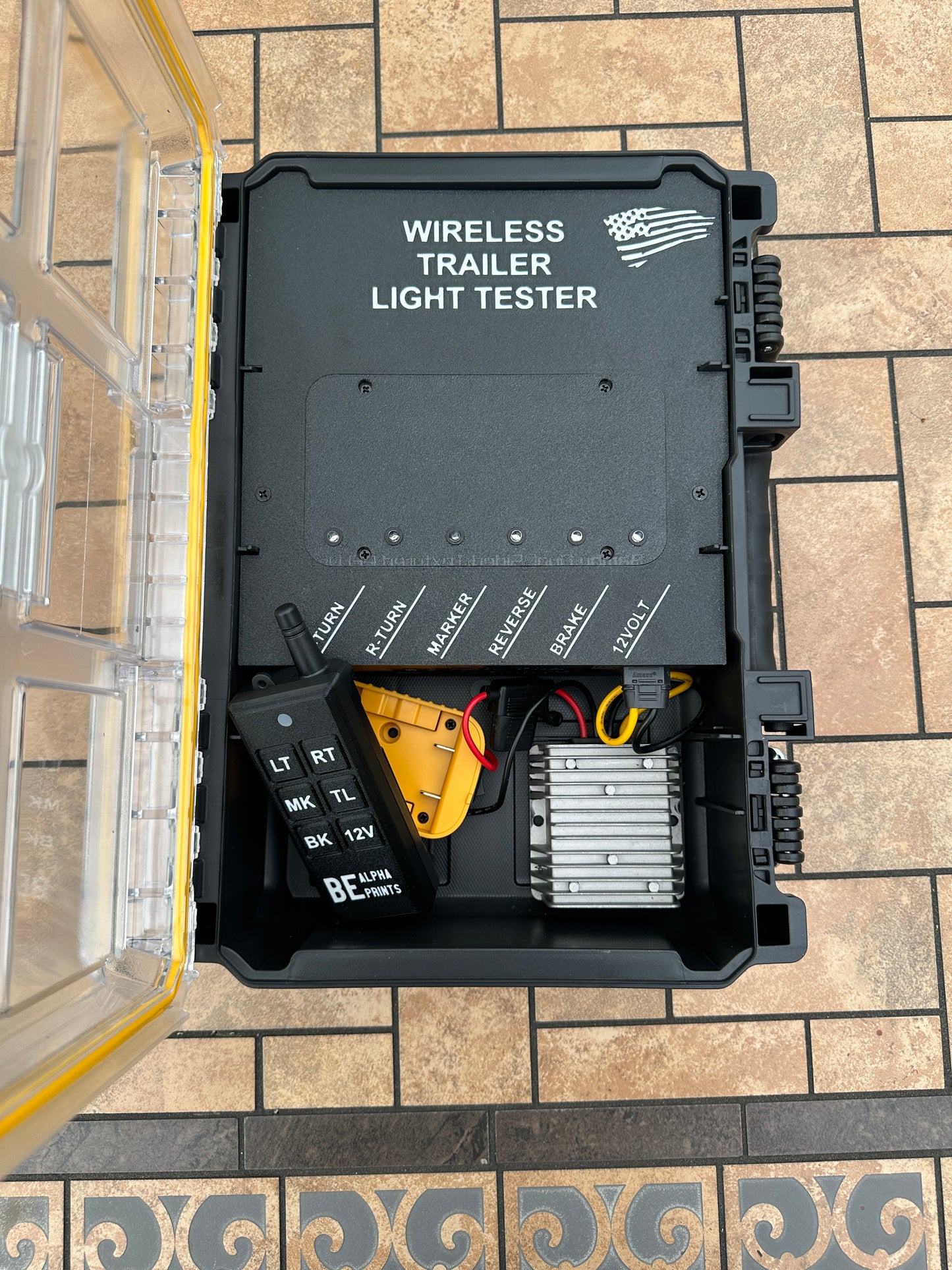 Wireless Trailer Light Tester, 7 Pin Trailer Light Tester, DeWalt ToughSystem Container