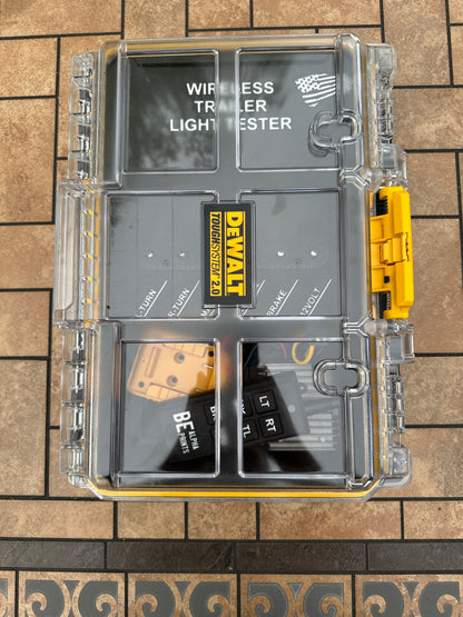 Wireless Trailer Light Tester, 7 Pin Trailer Light Tester, DeWalt ToughSystem Container