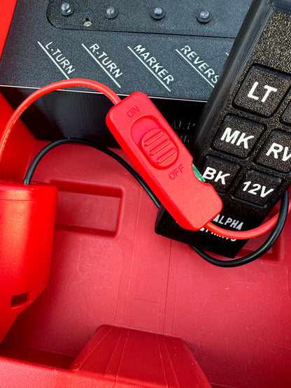 Wireless Trailer Light Tester For Milwaukee M12 Battery, 7 Pin Trailer Light Tester, Milwaukee PACKOUT Container