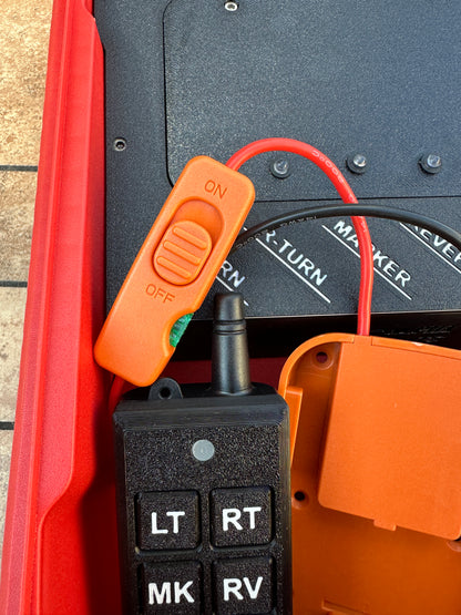 Wireless Trailer Light Tester For Ridgid 18V Battery, 7 Pin Trailer Light Tester, Milwaukee PACKOUT Container
