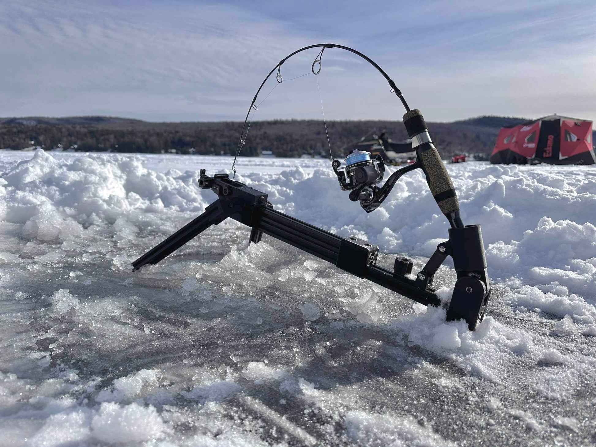 auto hook setter ice fishing Snapper with Strike Alarm reducing missed strikes and increasing your catch rate in all ice fishing conditions DIY Automatic Fisherman for Ice
